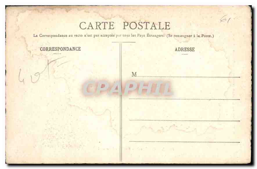 CPA La Normandie archeologique et pittoresque Alencon Orne Pavillon Henri II  — Rückseite