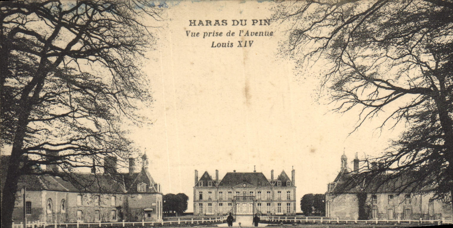 CPA Haras Du Pin Vue prise de l'Avenue Louis XIV 