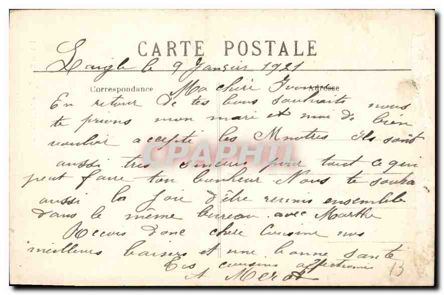 CPA L'Aigle Eglise Sant Martin  — Rückseite