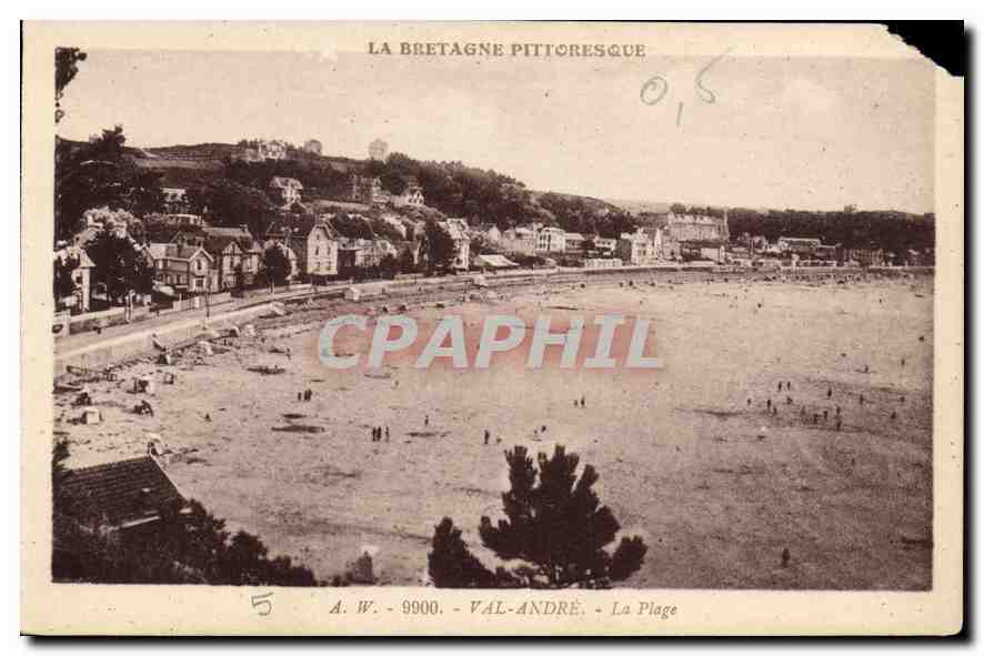 CPA La Bretagne Pittoresque 9900 Val Andre La Plage 
