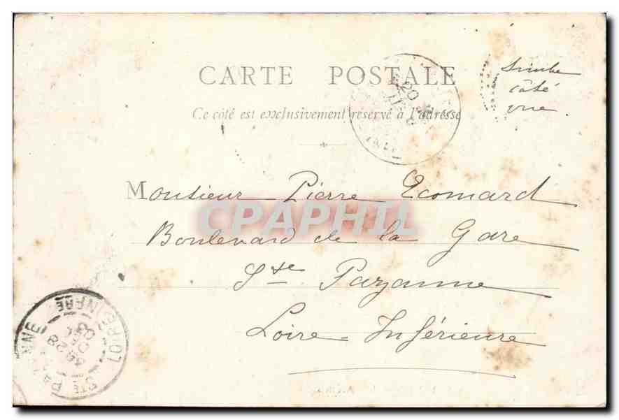 Nîmes — Les Arènes — Éditeur B. F. Chalon & Sadne, n° 128 — Rückseite