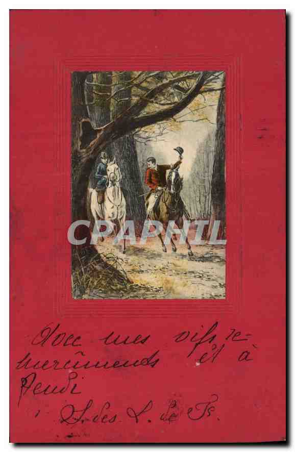 CPA Fantaisie Cheval