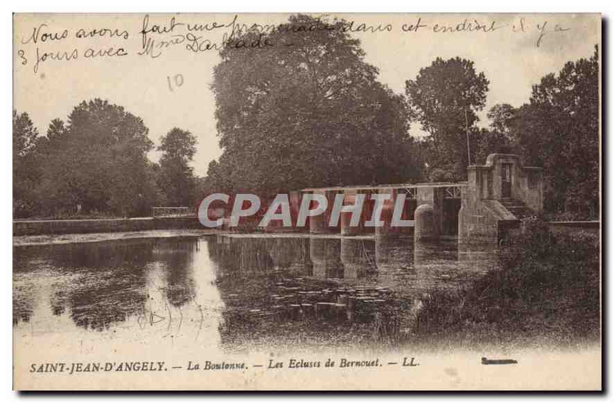 Saint-Jean-d'Angély — La Boutonne — Les Ecluses de Bernouet — LL.
