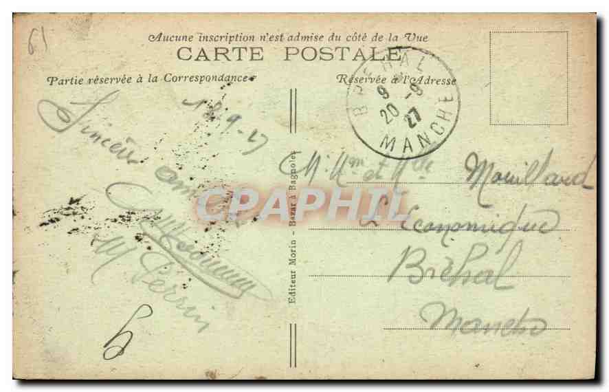 CPA Station Thermale de Bagnoles de l'orne Les Thermes  — Rückseite