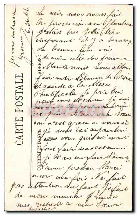 CPA Lourdes Le Calvaire Breton  — Rückseite