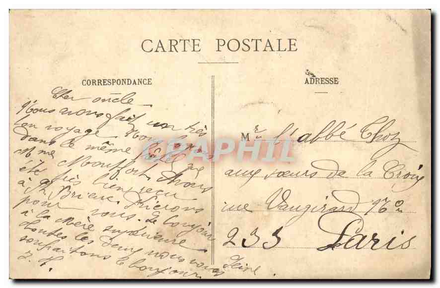 CPA Les Pyrenees Lourdes La Grotte  — Verso