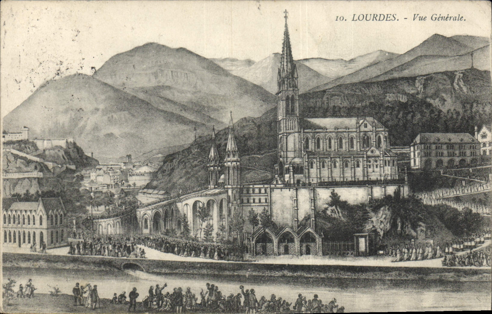 CPA Lourdes Vue generale 