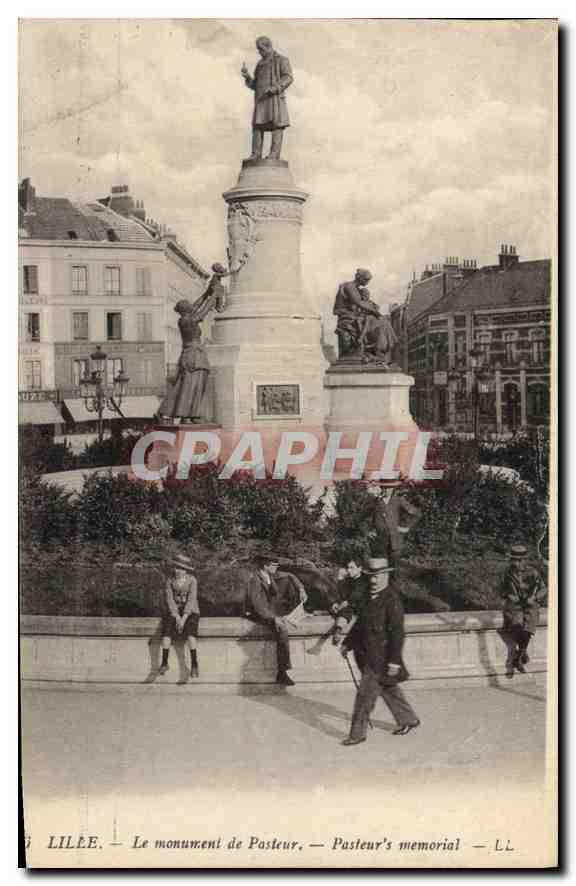 CPA Lille Le monument de Pasteur  