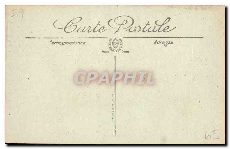 CPA Lille Le monument de Pasteur   — Rückseite