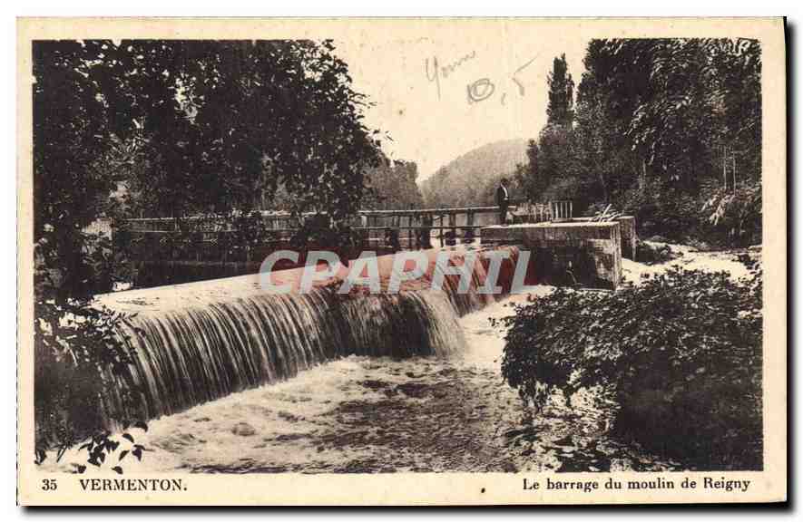 CPA Vermenton Le barrage du moulin de Reigny 