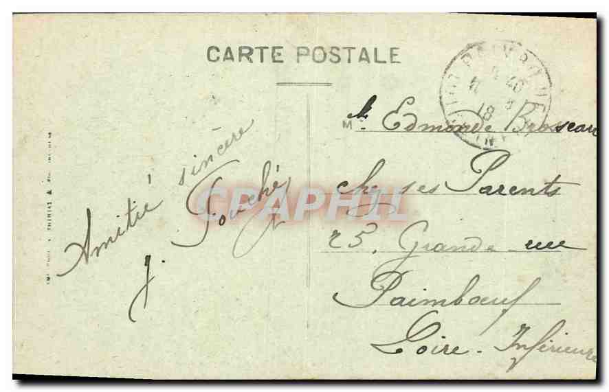 CPA Tours La Vue generale et la Loire  — Rückseite