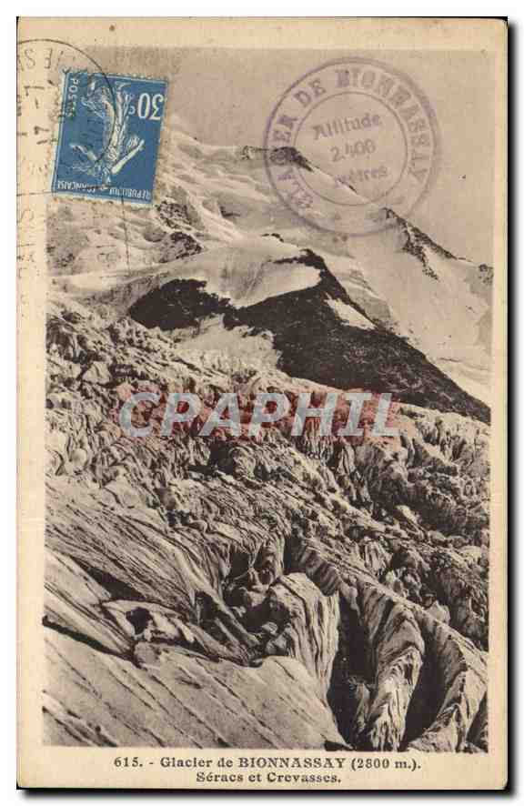 CPA Glacier de Bionnassay Seracs et Crevasses 