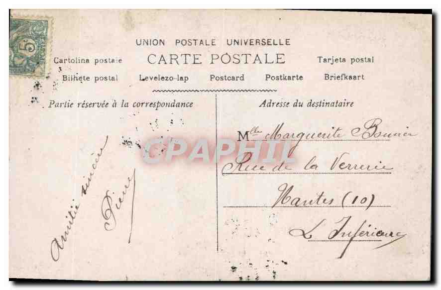 Jeune fille en voile — représentation religieuse — éditeur inconnu, n° 694 — Rückseite