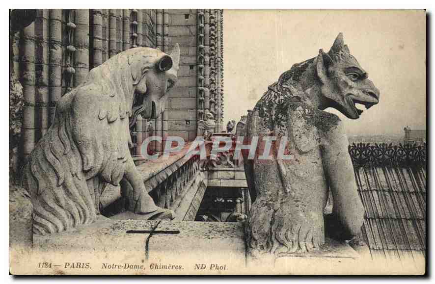 CPA Paris Notre Dame Chimeres 