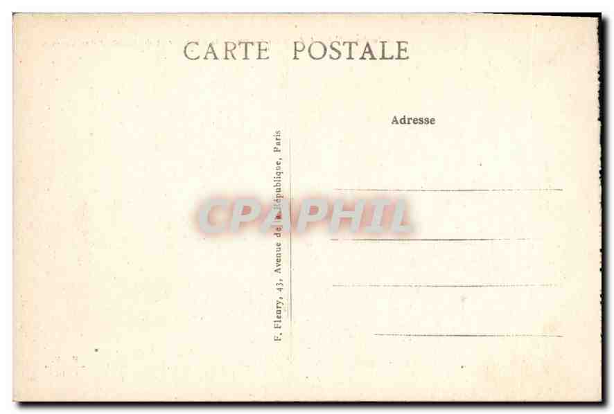 CPA Le Jardin Vue generale du Jardin de la Chapelle et du Couvent des Carmes  — Rückseite