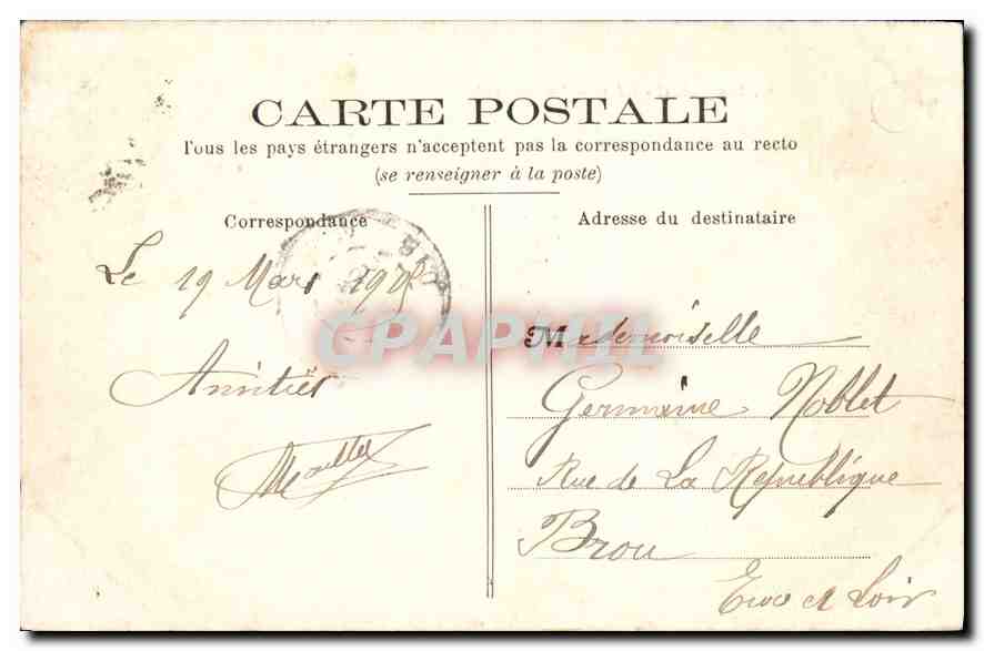 CPA Langeais Vue generale  — Rückseite