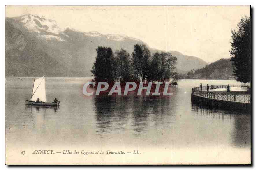 Annecy — L'Île des Cygnes et la Tournette — LL. n°47