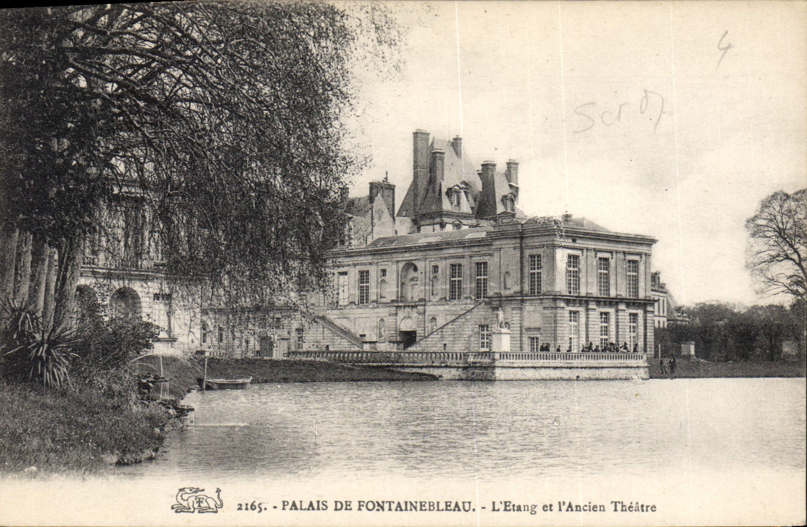 Palast von Fontainebleau — Der See und das Alte Theater — anonymer Verleger, Nr. 2165