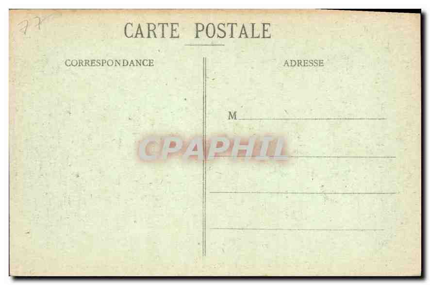 Palast von Fontainebleau — Der See und das Alte Theater — anonymer Verleger, Nr. 2165 — Rückseite