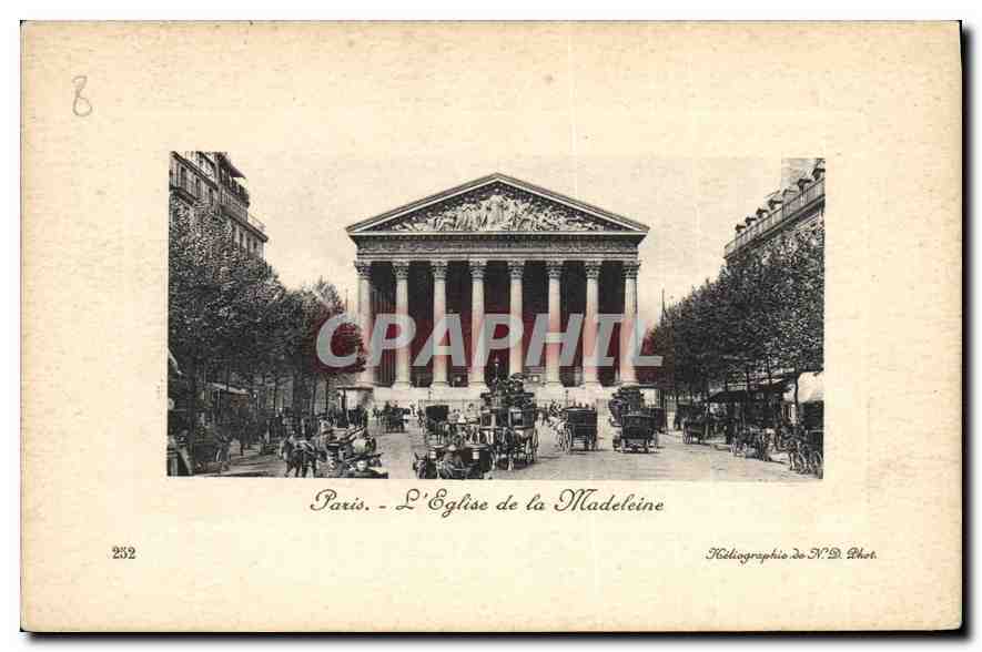 CPA Paris L'Eglise de la Madeleine 