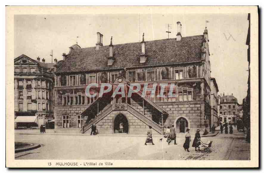 CPA Mulhouse L'Hotel de Ville 