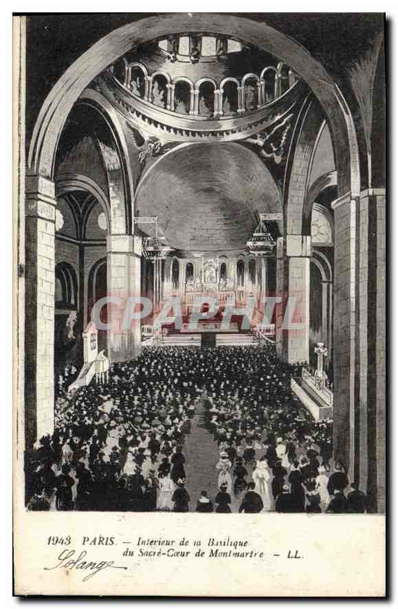 CPA Paris Interieur de la Basilique du Sacre Cour de Montmartre 