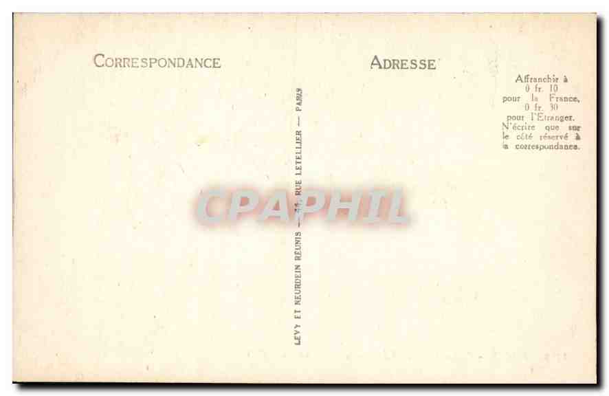 CPA Paris Notre Dame Chimeres Chimaera  — Rückseite