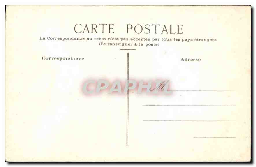 Bouquet de muguet — Souvenir de Mai — Carte postale — Rückseite