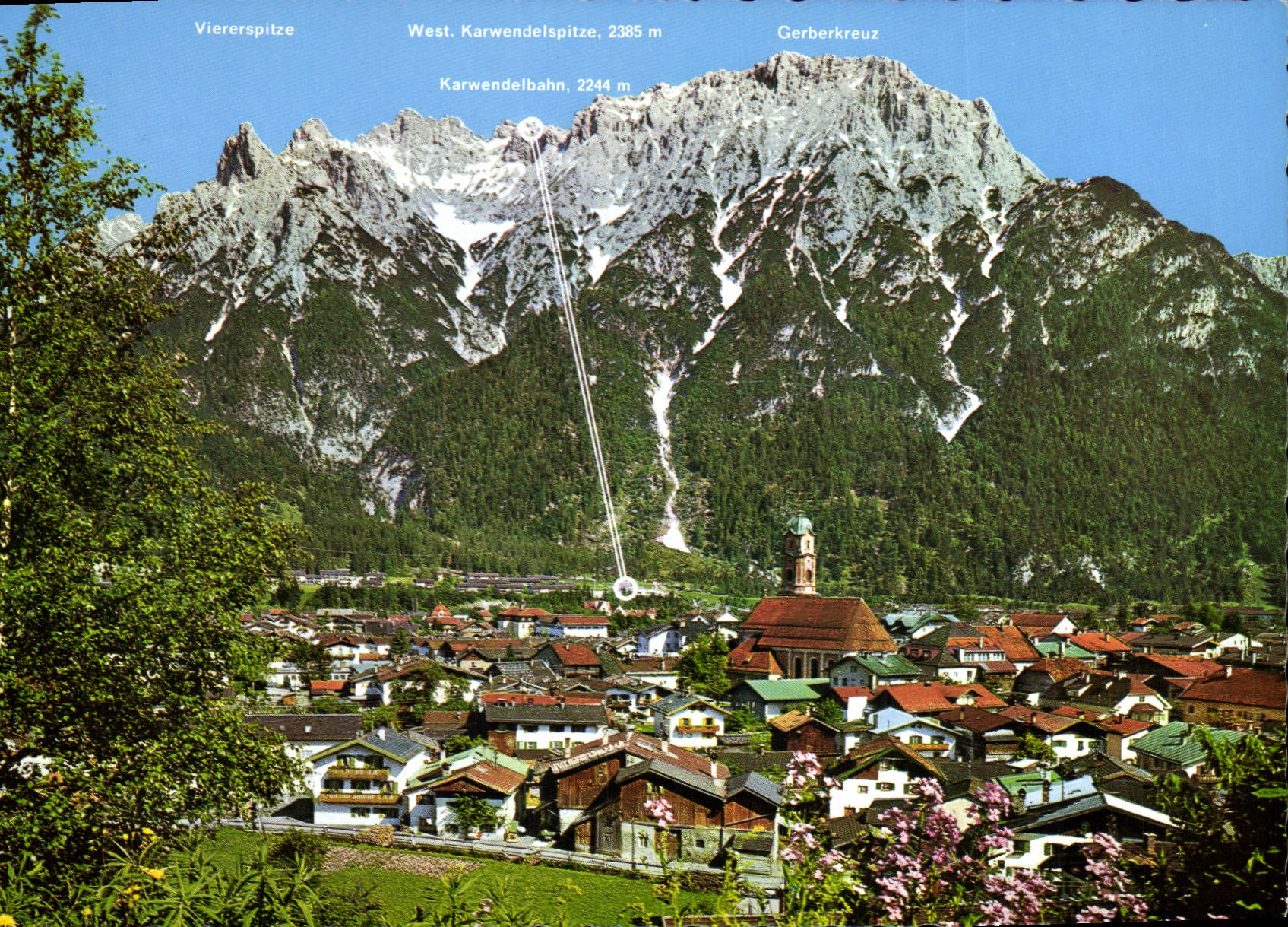 CPA Mittenwald Oberbayem gegen Karwendelgeb 