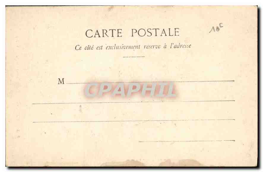 CPA Tarascon Portail et Clocher de l'Eglise Ste Marthe  — Rückseite