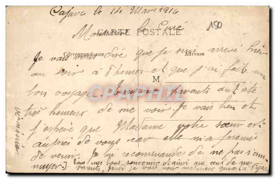 CPA Pezenas Pendant la Guerre Hopital Auxiliaire Croix Rouge  — Back