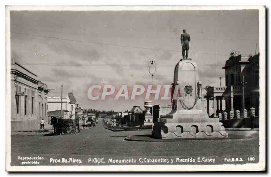 Pigue. Monumento a C. Cabanettes y Avenida E. Casey — CPAPHIL 180