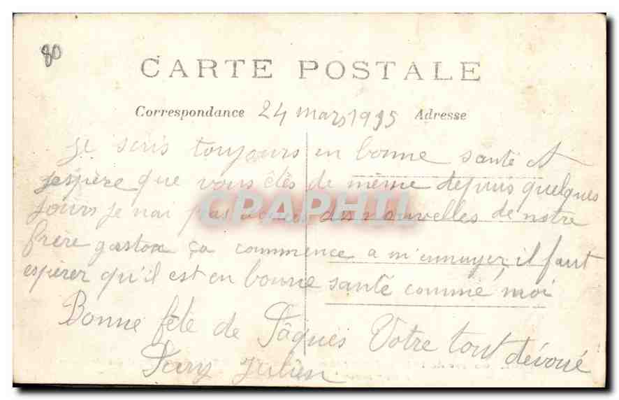 CPA Guerre de 1914 Entre Freres d'Armes Jeune Officier Belge Offrant des Cigarettes a un vitrier ble — Verso