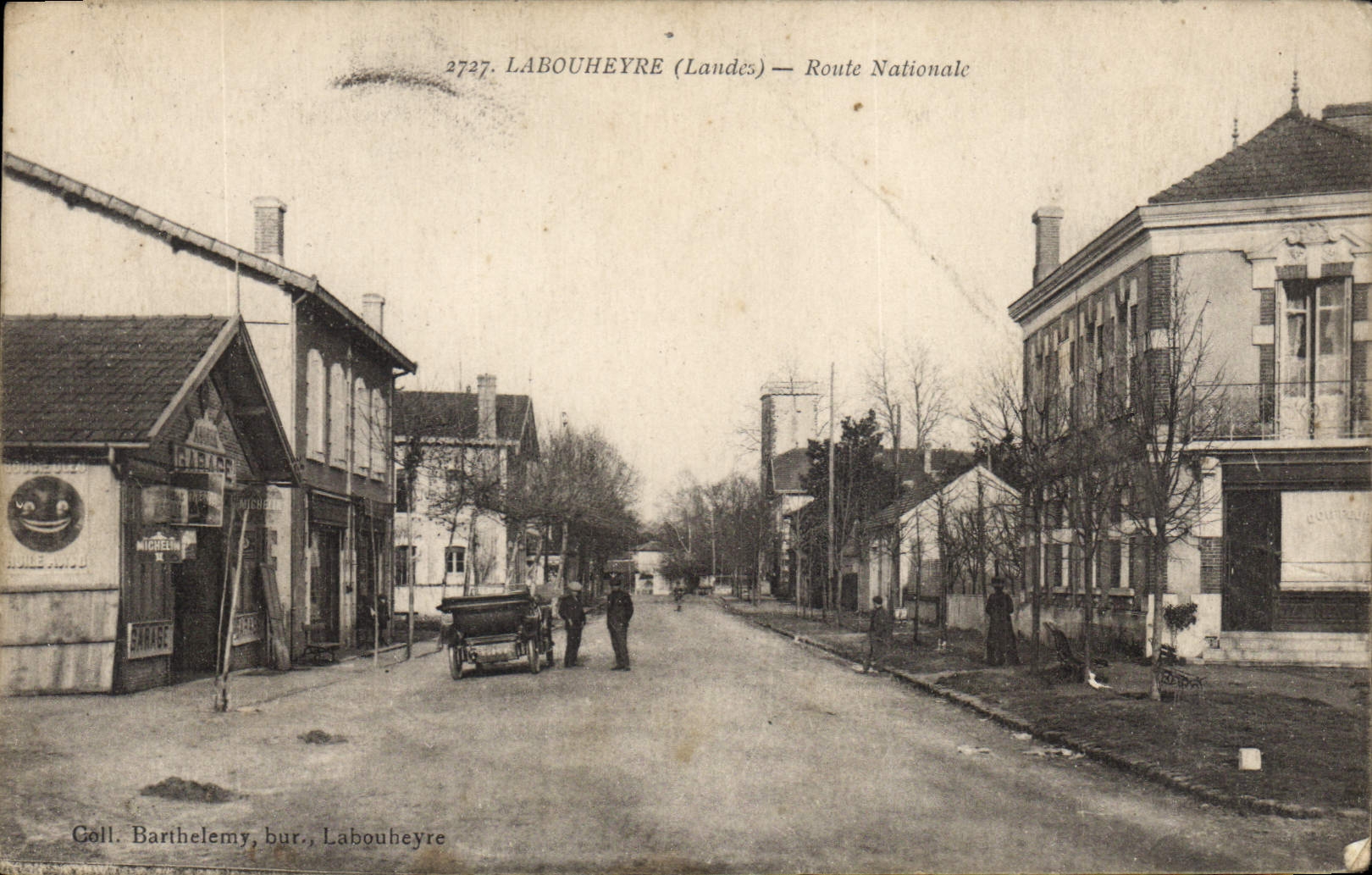 CPA Labouheyre Laudes Route Nationale 