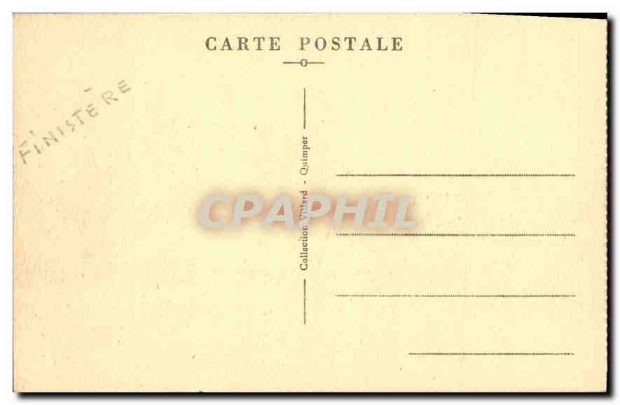 Pointe du Raz — Hafen Béstrée — Das Einholen der Fischerboote — Sammlung Villard - Quimper — Rückseite