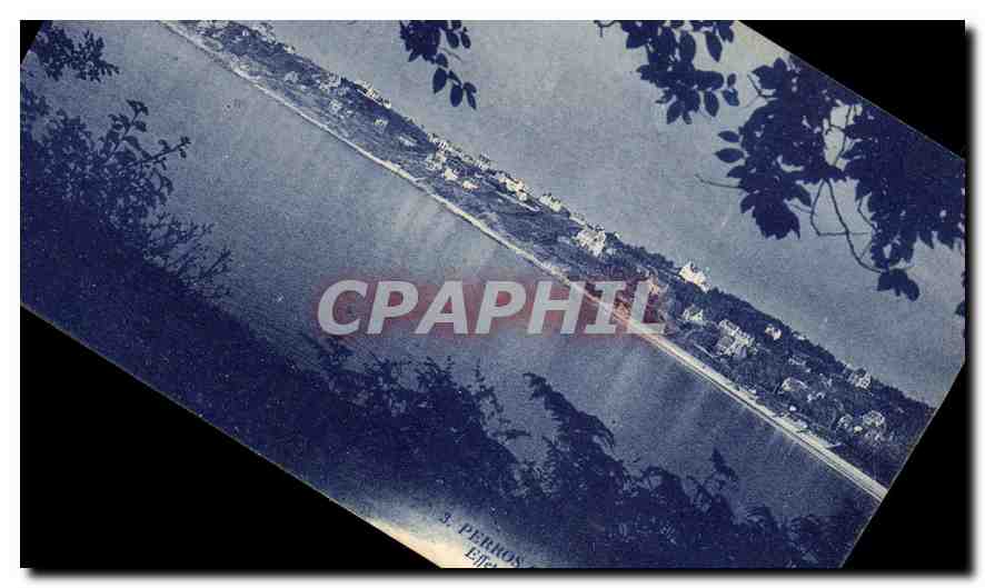 CPA Perros Guirec Effet d'orage sur Trestraou