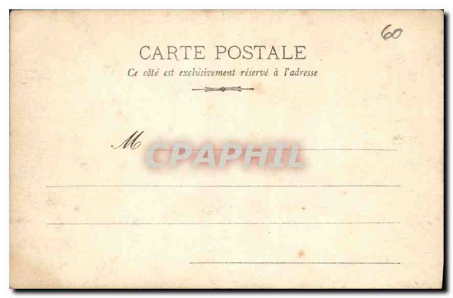 CARTE PHOTO Attelage Cheval — Verso