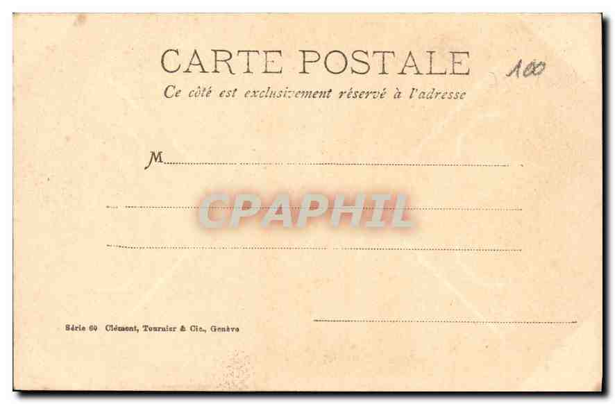 CPA Fantaisie Fleurs — Rückseite