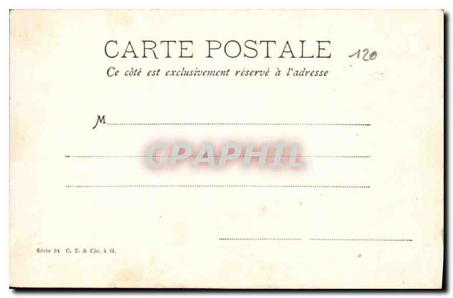 CPA Fantaisie Fleurs — Rückseite
