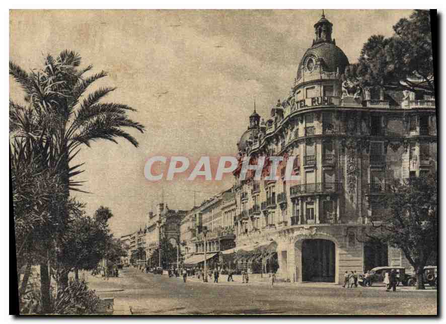 CPA Nice L'Hotel Ruhl et la Romenade des Anglais 