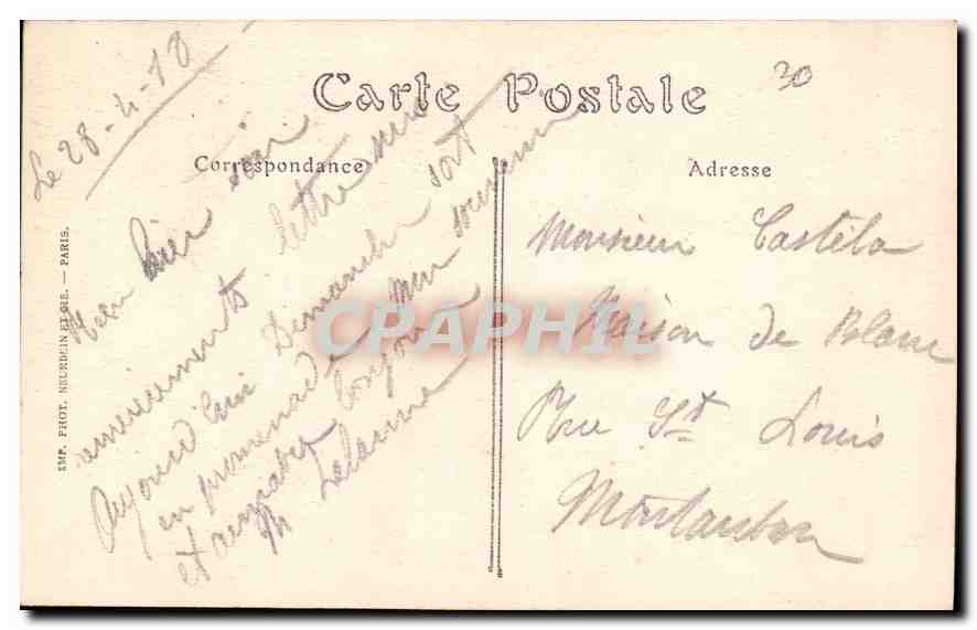 CPA Cathedrale de Grasse Alpes Mar La Nef  — Rückseite