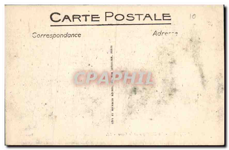CPA Lourdes La Basilique et le Gave  — Verso