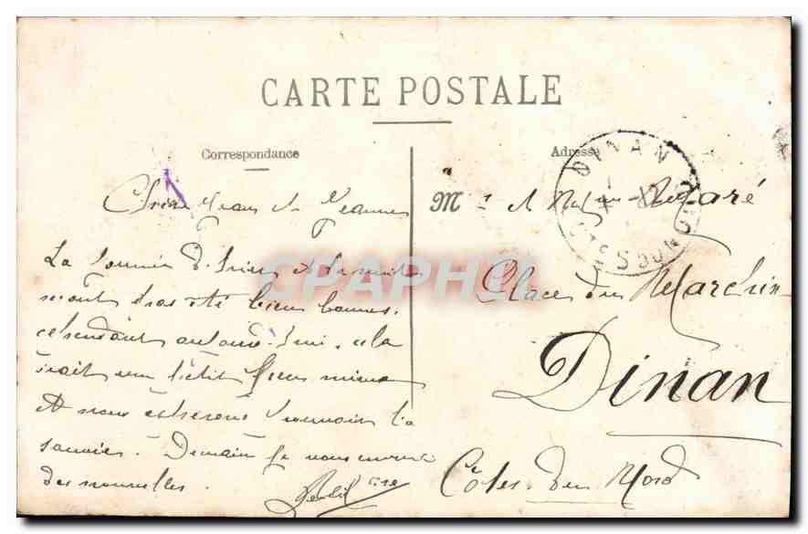 CPA Fantaisie Enfant Fleurs — Rückseite
