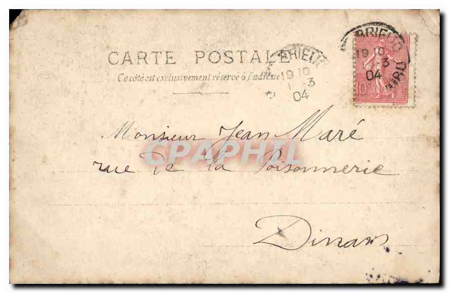 CPA Marcelle Lender  — Verso