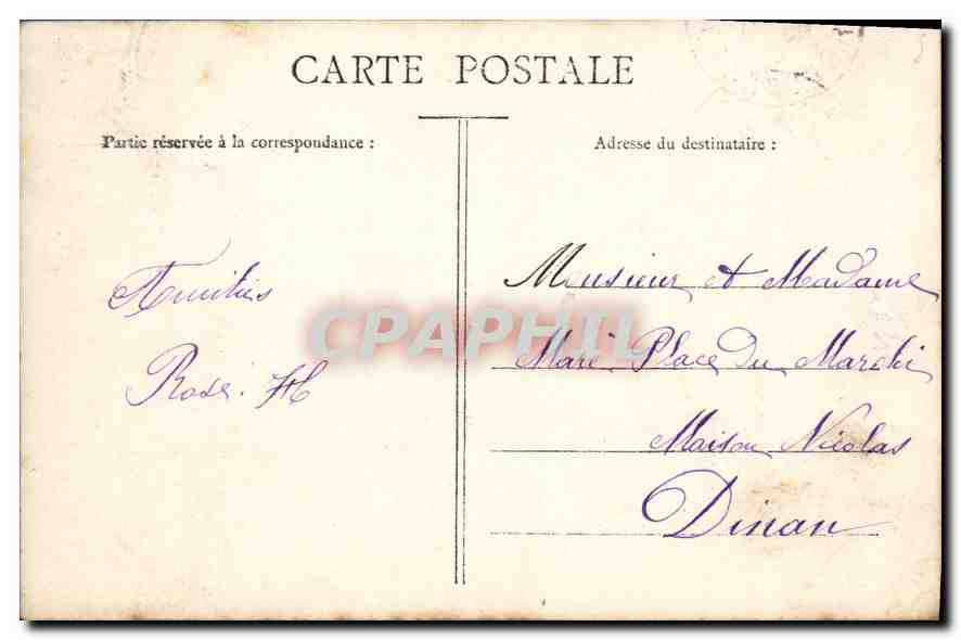 CPA Je vous Souvenir une Bonne Fete Enfant — Rückseite