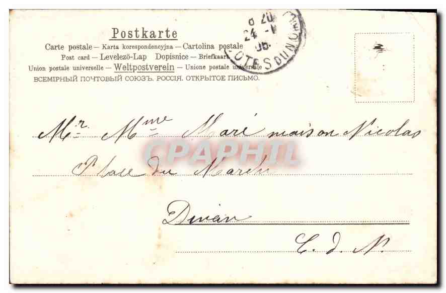 CPA Fantaisie Enfants — Rückseite