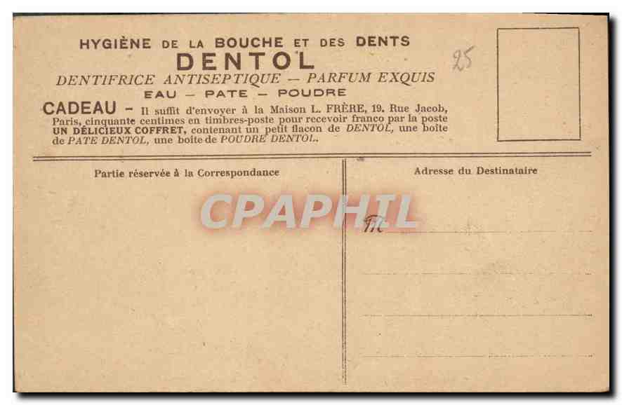 CPA Vierge Immaculee  — Verso