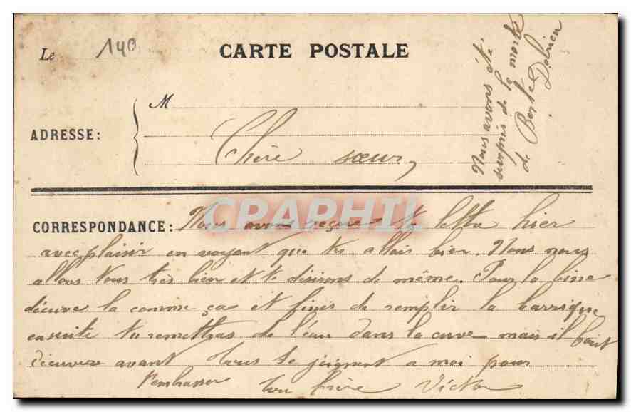 Tours (Loir-et-Cher) — Rue du Docteur-Fournier (Côté Est) — Éditeur E.A.T. n° 5702 — Rückseite