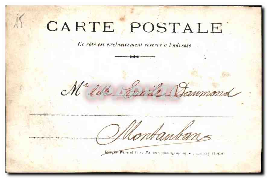 CARTE PHOTO Argentina Ballot Gellifa  — Rückseite