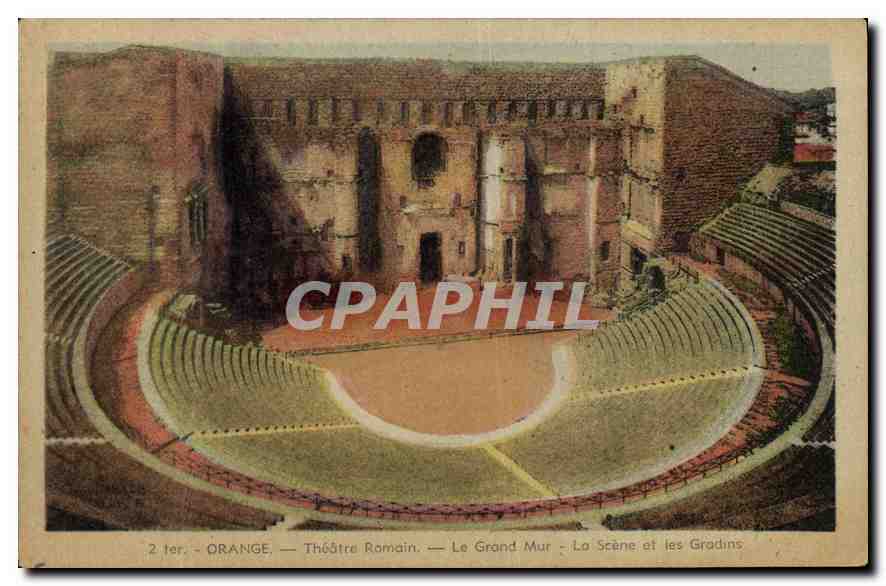 Orange — Théâtre Romain — Le Grand Mur, La Scène et les Gradins